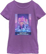 KPop Demon Hunters Girl's KPop Demon Hunters HUNTR/X World Tour Poster  Graphic T-Shirt