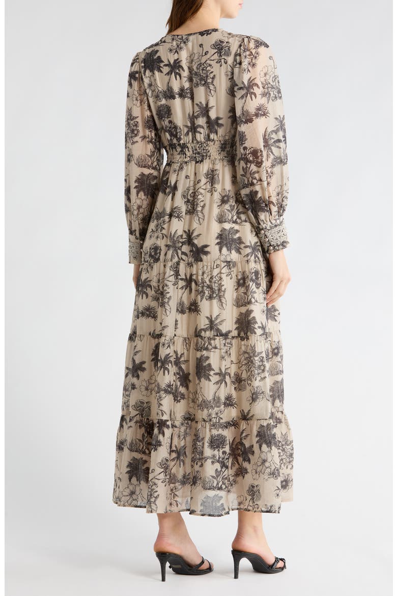 Brynn Maxi Dress, Alternate, color, TAPIOCA/ BLACK