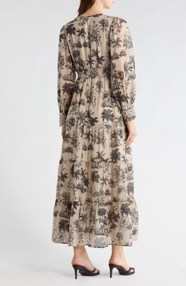 Love By Design Brynn Maxi Dress, Alternate, color, Tapioca/ Black