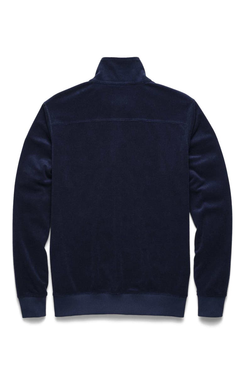 Surfside Supply Co. Frank Saltwater Terry Track Jacket, Alternate, color, Navy Blazer