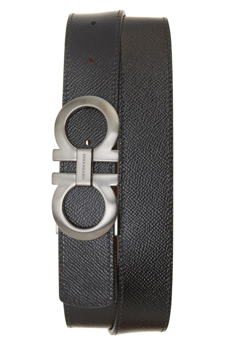 FERRAGAMO Gancini Reversible Leather Belt, Main, color,