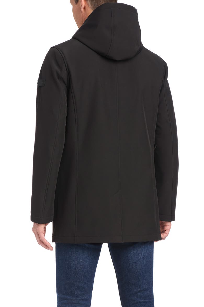 Insulated Hooded Soft Shell Jacket, Alternate, color, BLACK