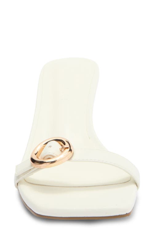 Billini Lyon Buckle Sandal In White