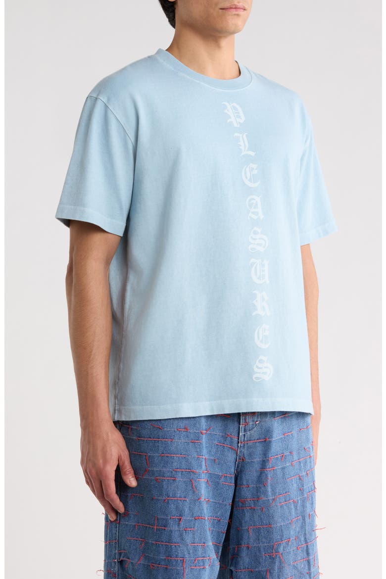 Knight Overdye Graphic Logo T-Shirt, Alternate, color, POWDER BLUE