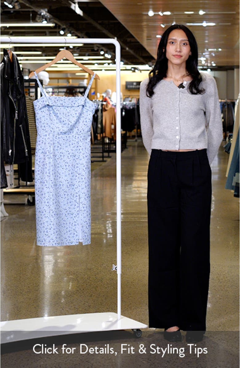 Echo Floral Crepe Dress, sales video thumbnail