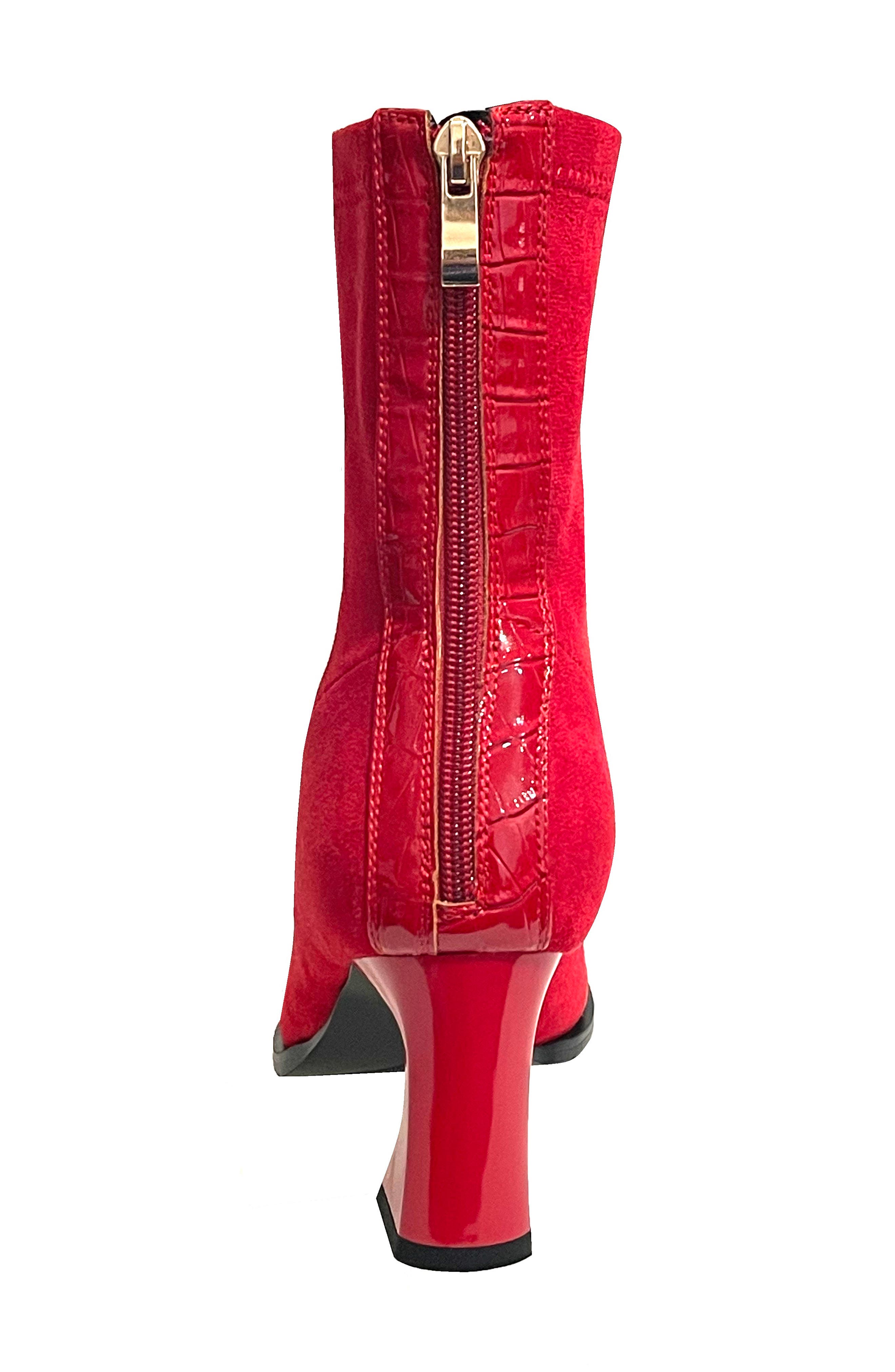 NINETY UNION Bronx Bootie, Alternate, color, Red