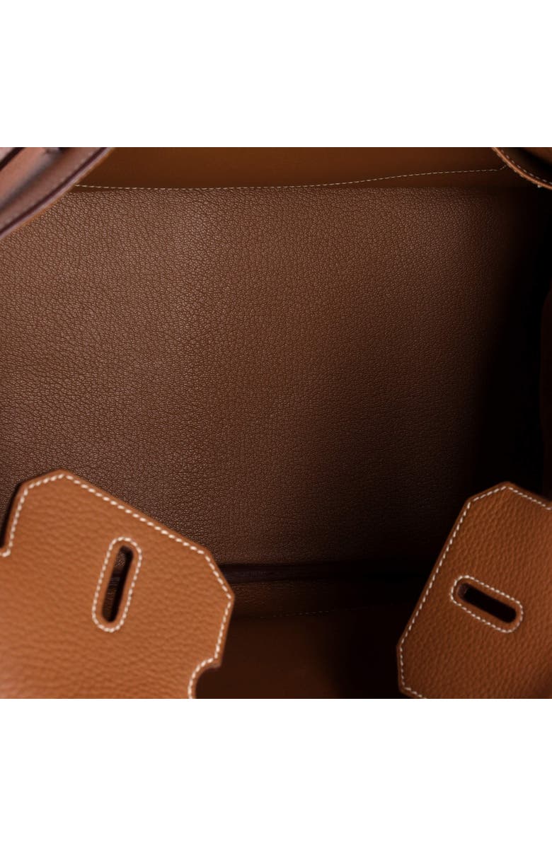 Pre-Owned Hermes Birkin Handbag Brown Togo with Palladium Hardware 35, Alternate, color, Gold