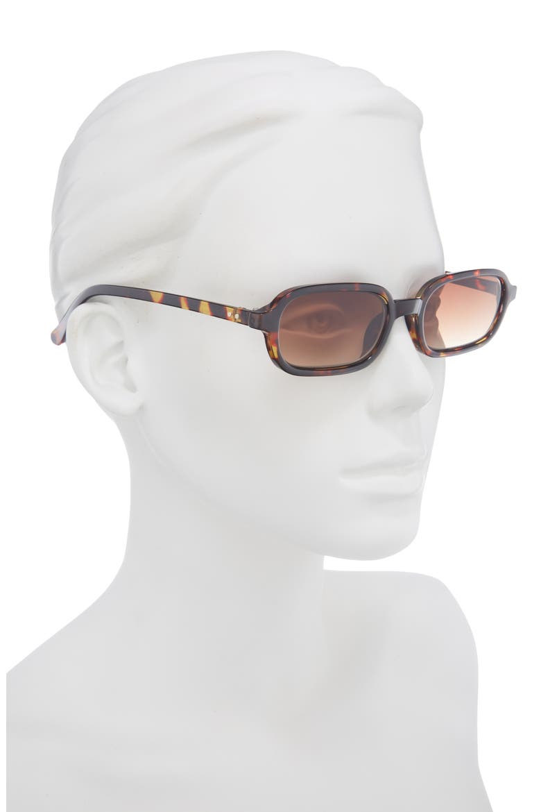 Gradient Square Sunglasses, Alternate, color, TORTOISE