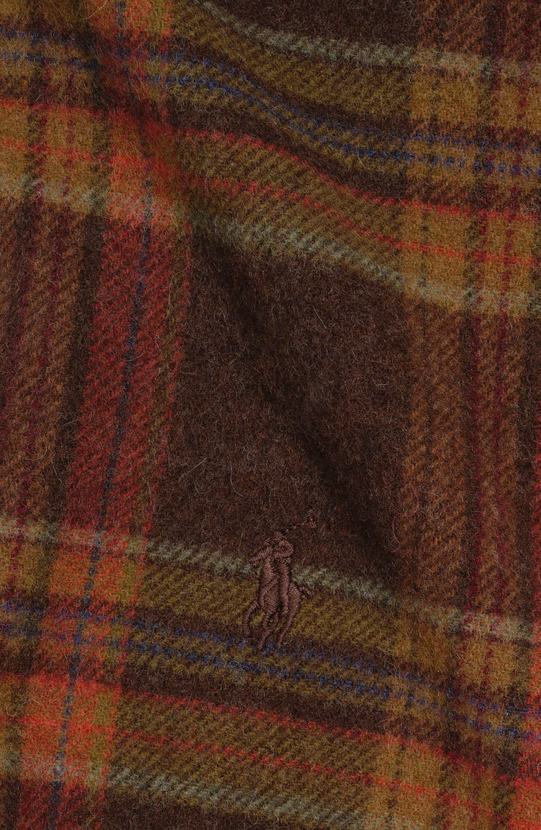 Polo Ralph Lauren Plaid Wool & Cashmere Scarf, Alternate, color, 