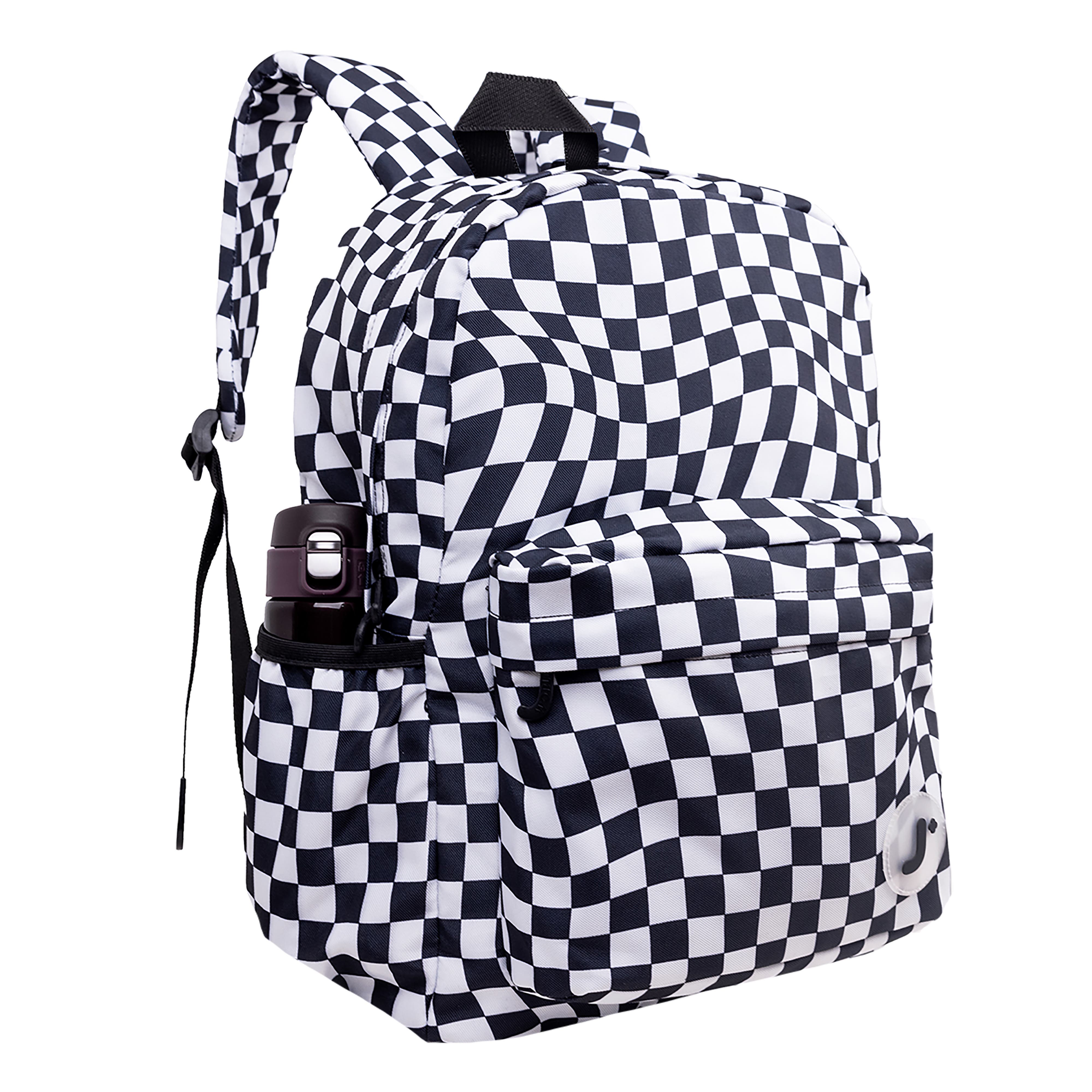Unisex Oz 17" Daily Backpack For School And Travel, Alternate, color, Wavy checkers