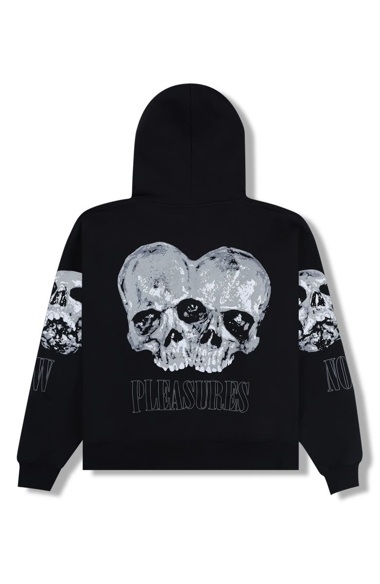 PLEASURES Double Skull Graphic Hoodie, Alternate, color, 