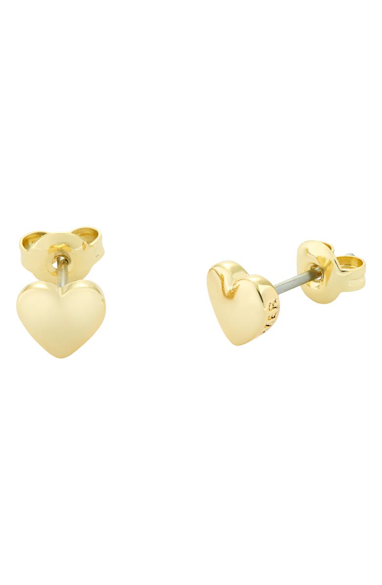 Ted Baker London Harly Heart Stud Earrings, Alternate, color, Gold