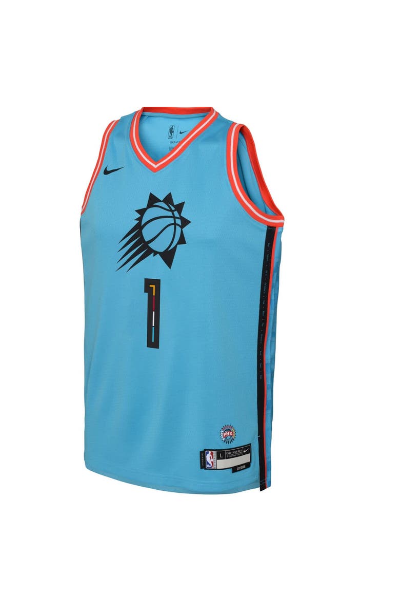 Nike Youth Nike Devin Booker Turquoise Phoenix Suns 2022/23 Swingman Jersey - City Edition, Alternate, color,