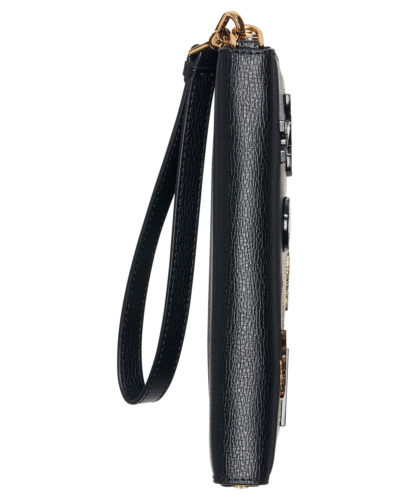 Jacqueline Wallet, Alternate, color, Black/Gold