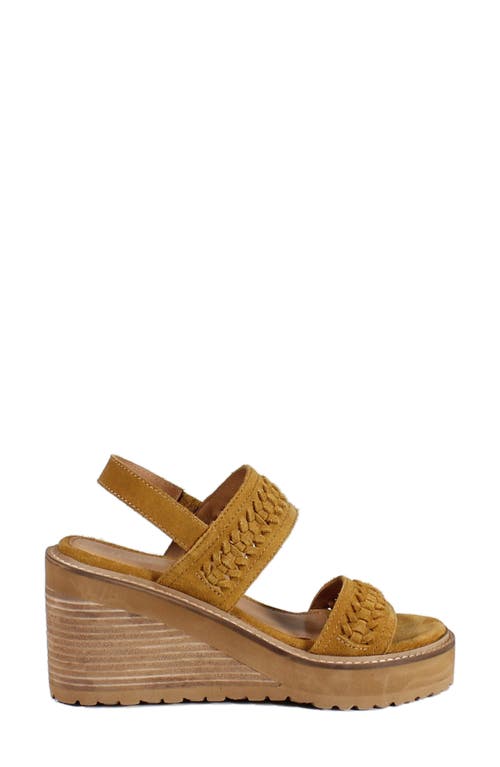 Diba True Cab Ernet Platform Wedge Sandal In Yellow