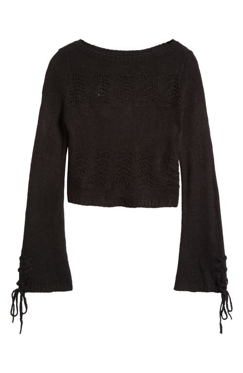 PACSUN PACSUN MARISSA TIE SLEEVE SWEATER