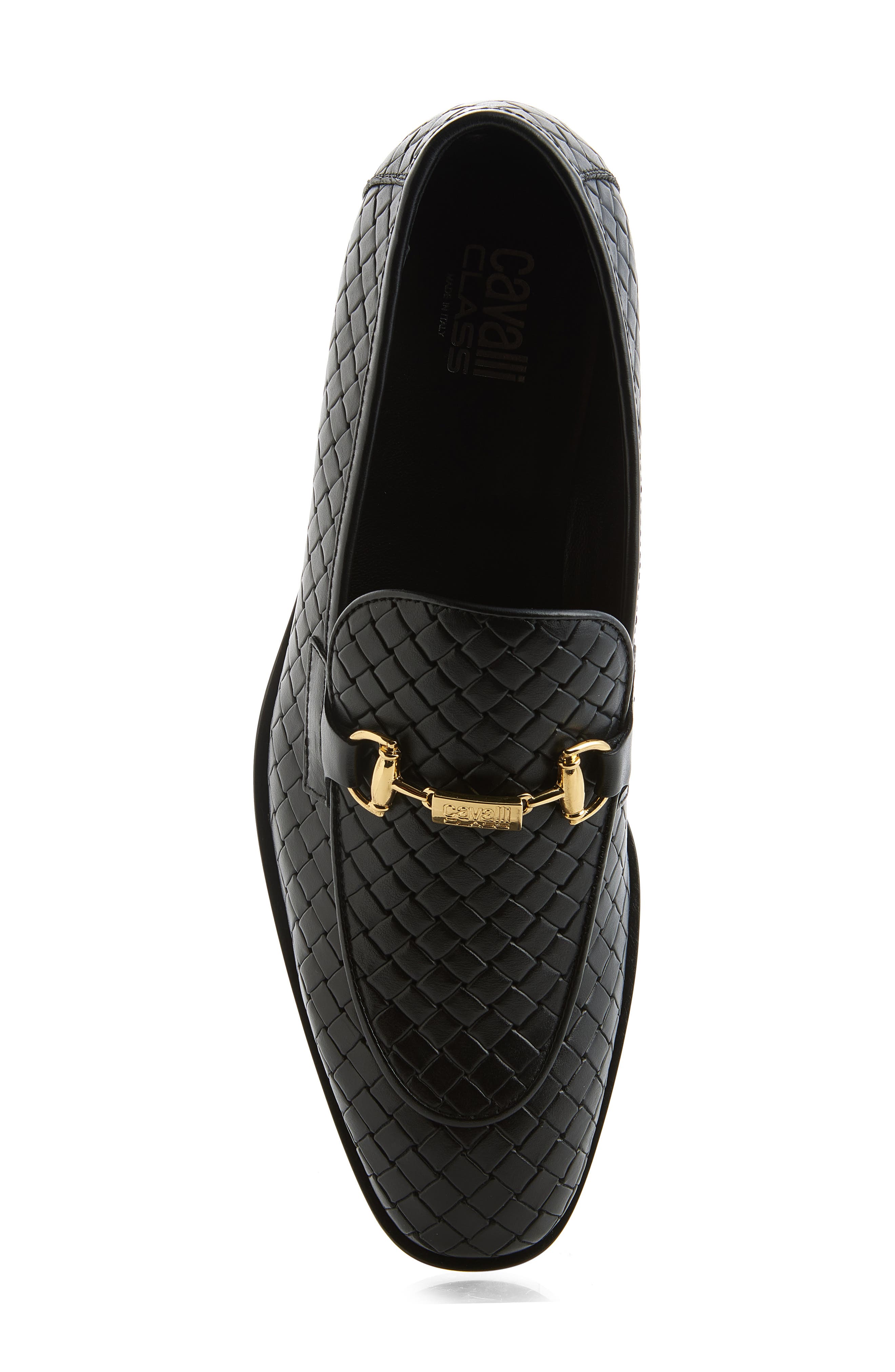 Roberto Cavalli Woven Bit Loafer, Alternate, color, 