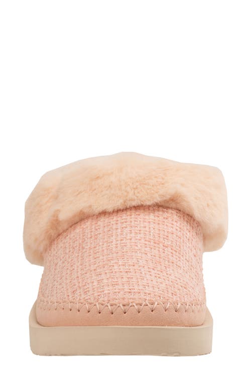 Revitalign Aspen Nordic Orthotic Faux Fur Lined Slippers In Pink