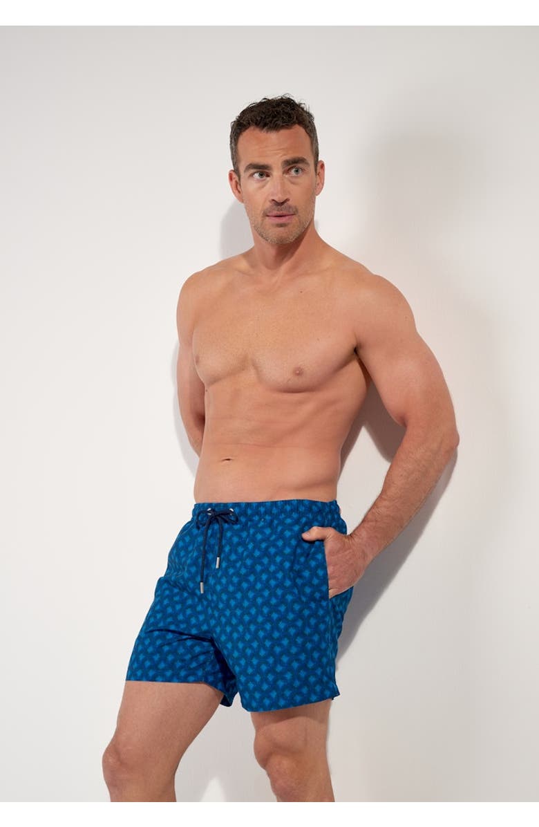 HOM Trinacria Beach Boxer, Alternate, color, Navy Print