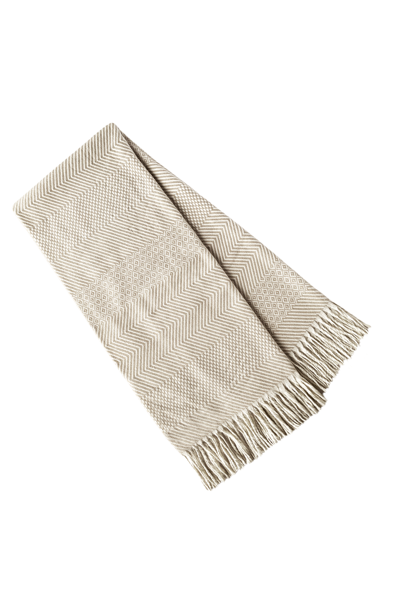 Woven Throw Blanket, Main, color, Almond