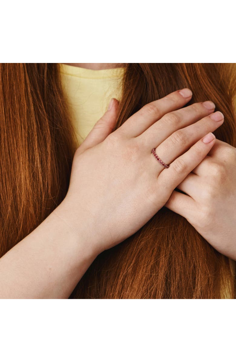 Julianna B. Garnet Eternity Ring, Alternate, color, Garnet