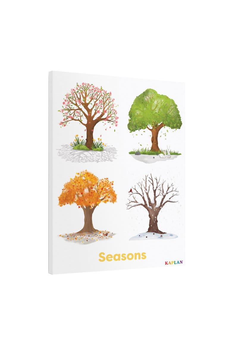 Seasons of Trees Giclee Wall Print, Alternate, color, brown