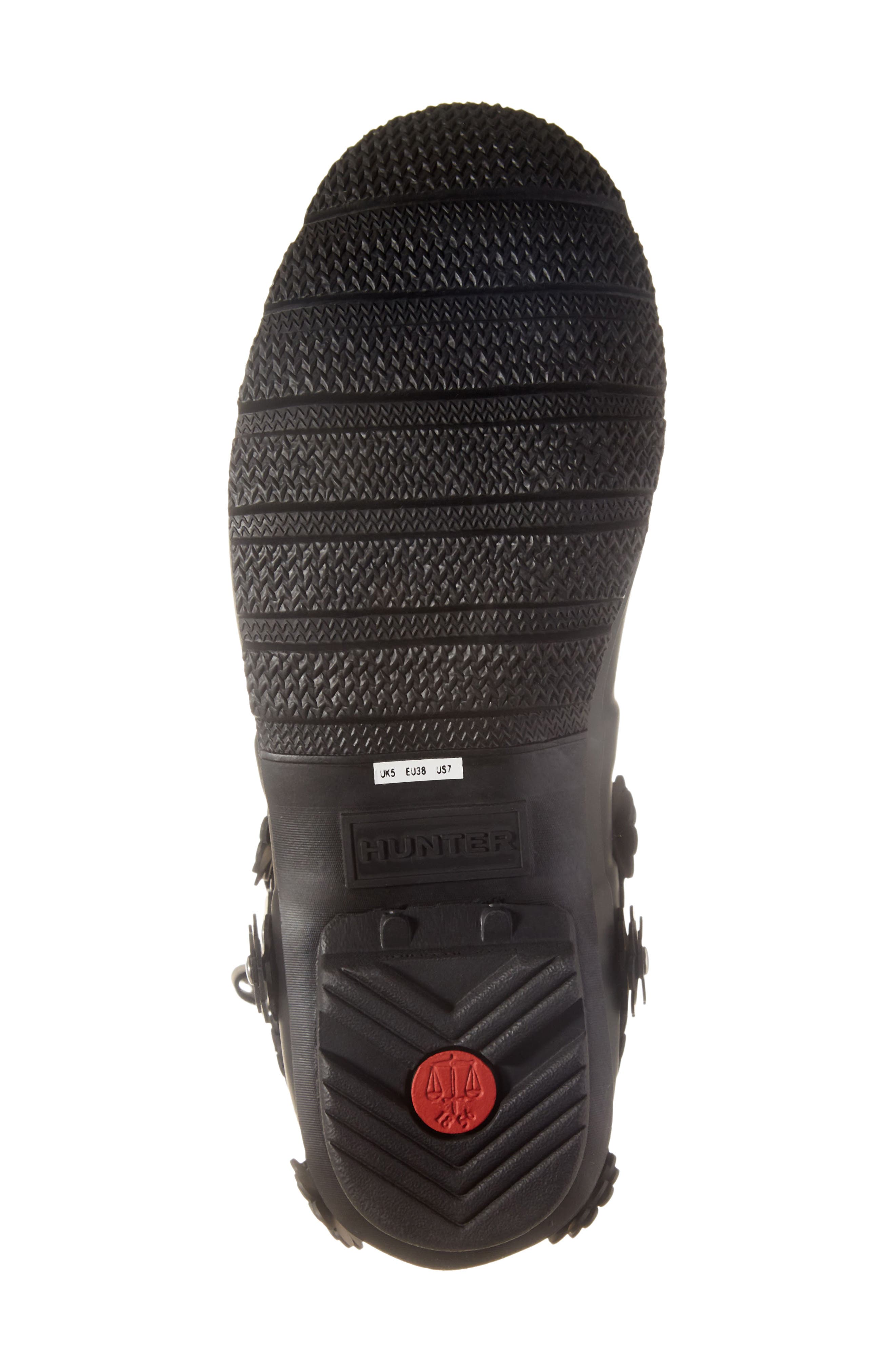 Noir Kei Ninomiya x Hunter Chain Embellished Rubber Calf Rain Boot, Alternate, color, 