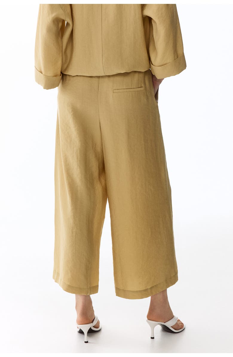 H&M Straight Lyocell-blend Trousers, Alternate, color, Beige