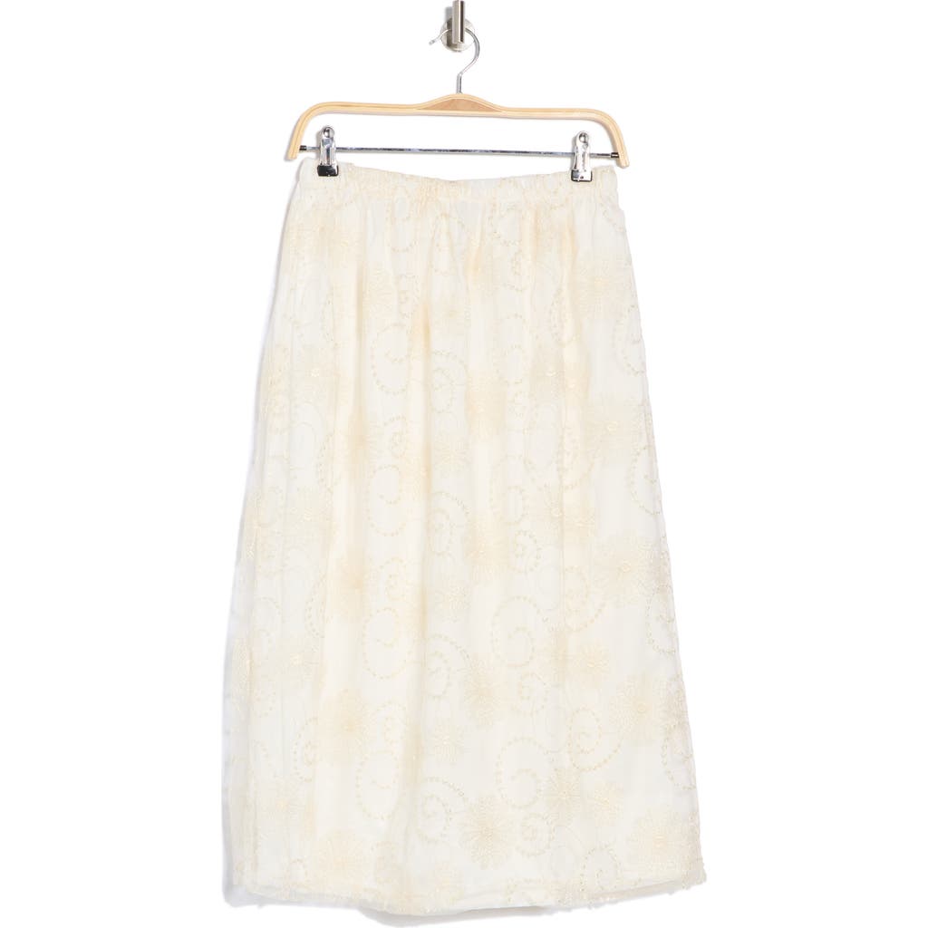 FORGOTTEN GRACE FORGOTTEN GRACE EMBROIDERED LACE SKIRT