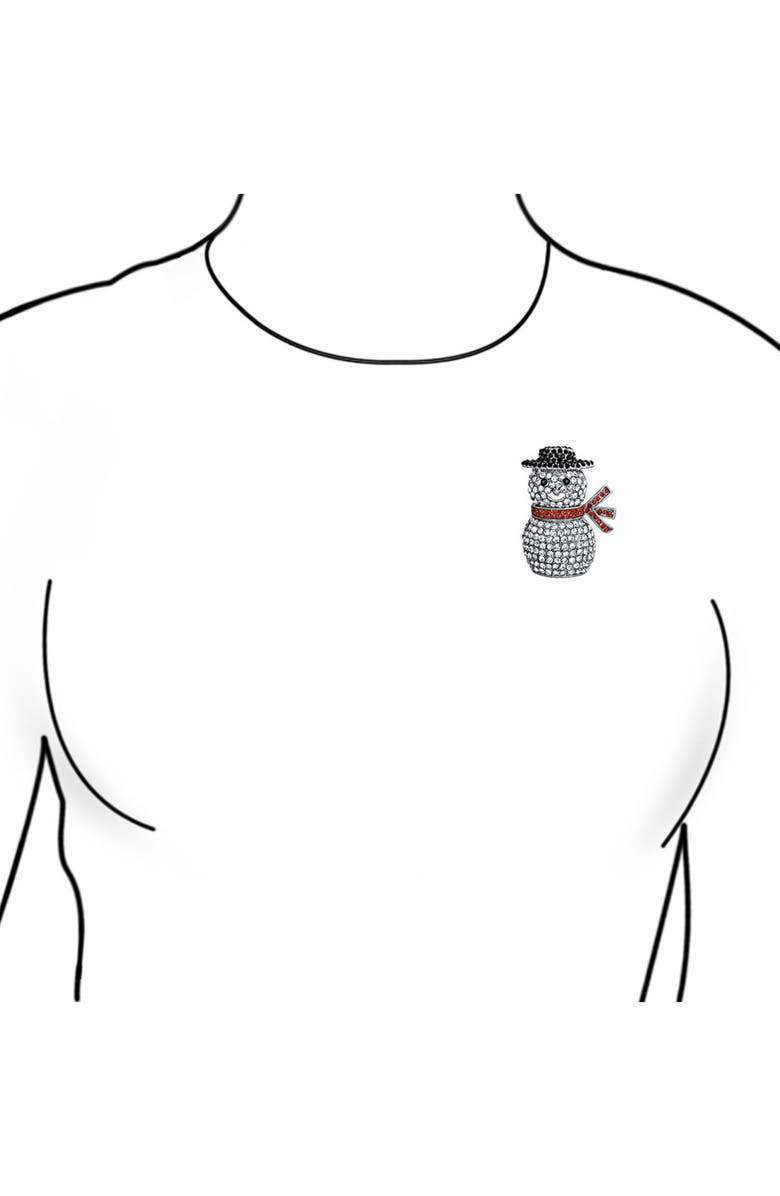 BLING JEWELRY Snowman Pin, Alternate, color, Snowman