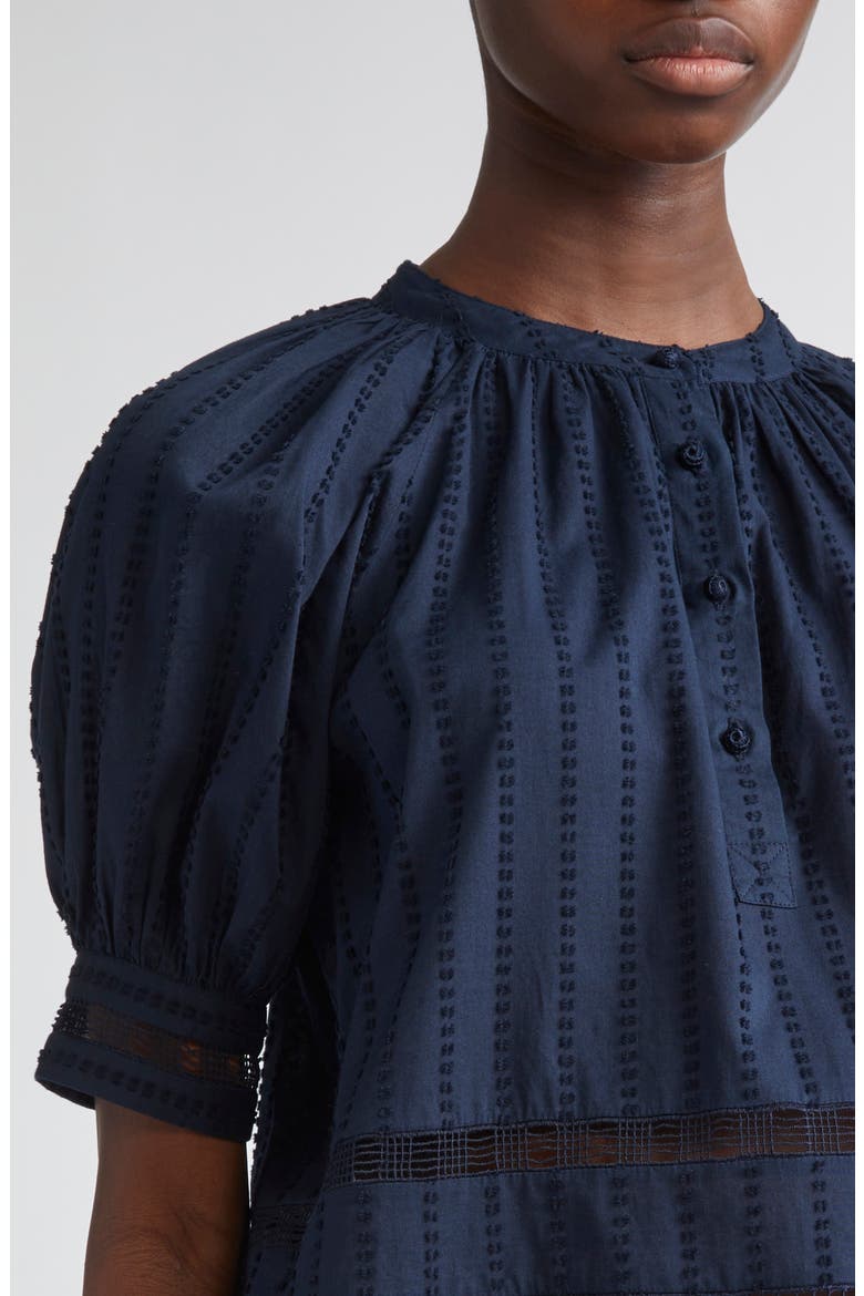 Faye Puff Sleeve Top, Alternate, color, MIDNIGHT