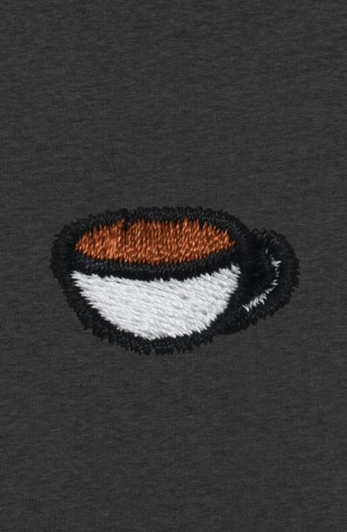 Dalix Mens Lil Coffee Heavy Weight Cotton Tee