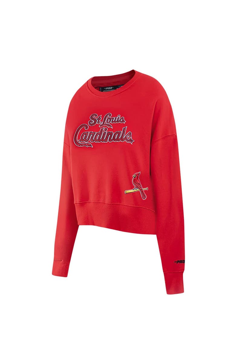 PRO STANDARD Women's Pro Standard  Red St. Louis Cardinals Game Day Classics Crewneck Pullover, Alternate, color, 