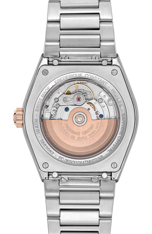 Frederique Constant Men's Swiss Automatic Highlife Cosc Two-tone Stainless Steel Bracelet Watch 41mm In Two-tone