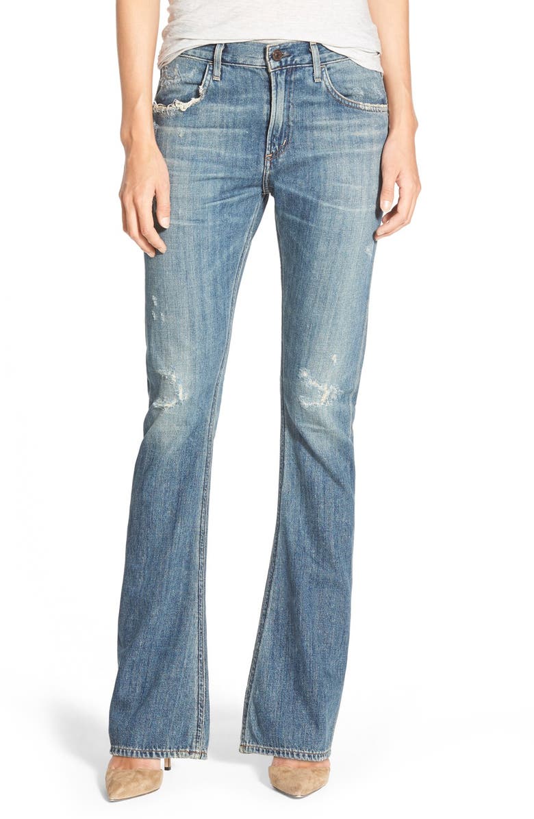Citizens of Humanity 'Sasha' Destroyed Flare Jeans, Main, color, 