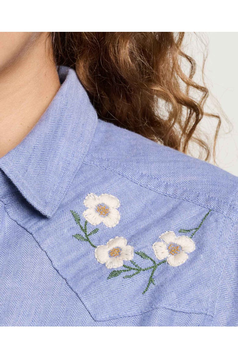 Re-Form Western Long Sleeve Shirt, Alternate, color, Dew Embroidery