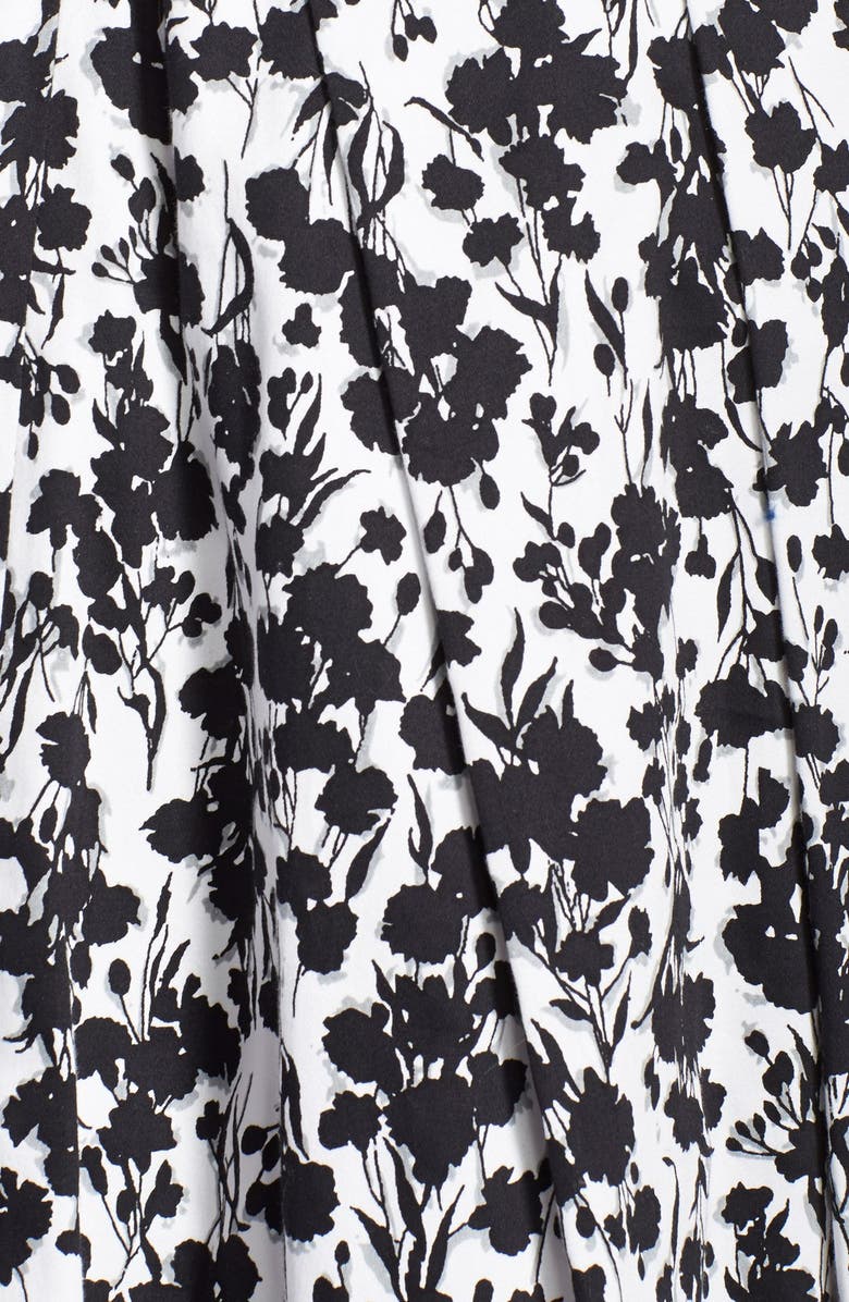 Maggy London Print Sateen Fit & Flare Dress, Alternate, color, 