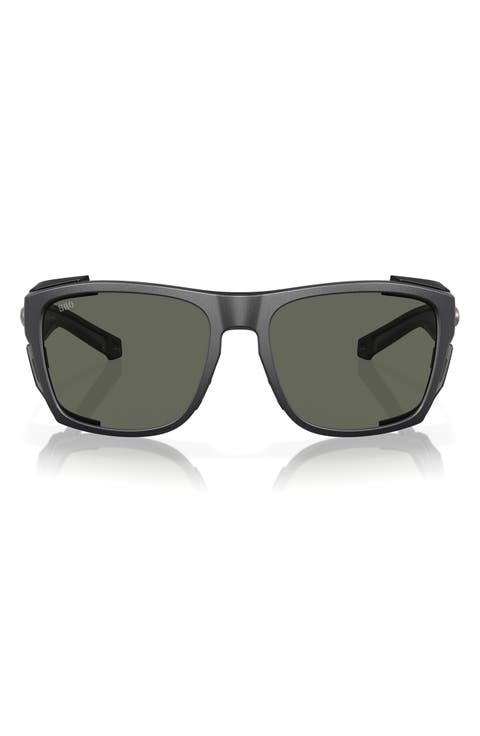 King Tide 6 58mm Polarized Rectangular Sunglasses