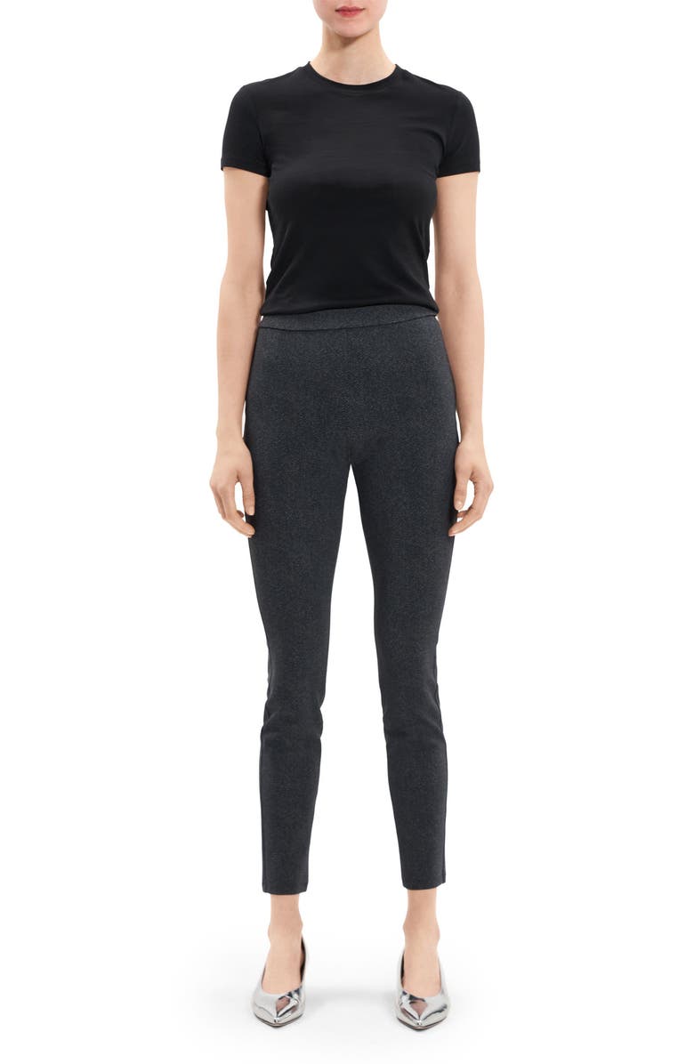 Theory Adbelle High Waist Slim Fit Crop Pants, Alternate, color, 