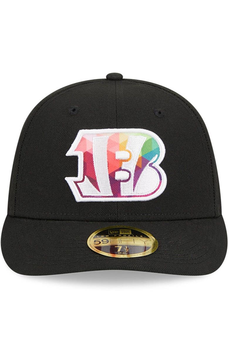 New Era Men's New Era Black Cincinnati Bengals 2023 NFL Crucial Catch Low Profile 59FIFTY Fitted Hat, Alternate, color, Black