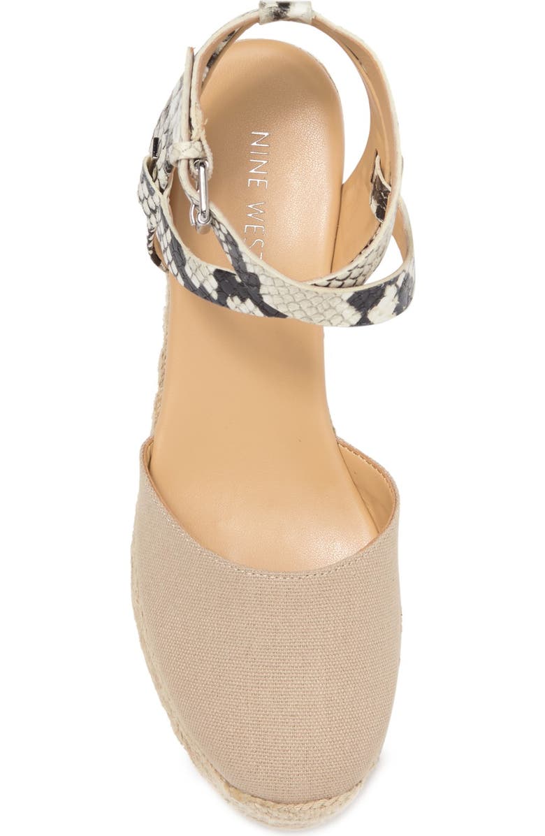 Nine West Ava Espadrille Wedge Sandal, Alternate, color,