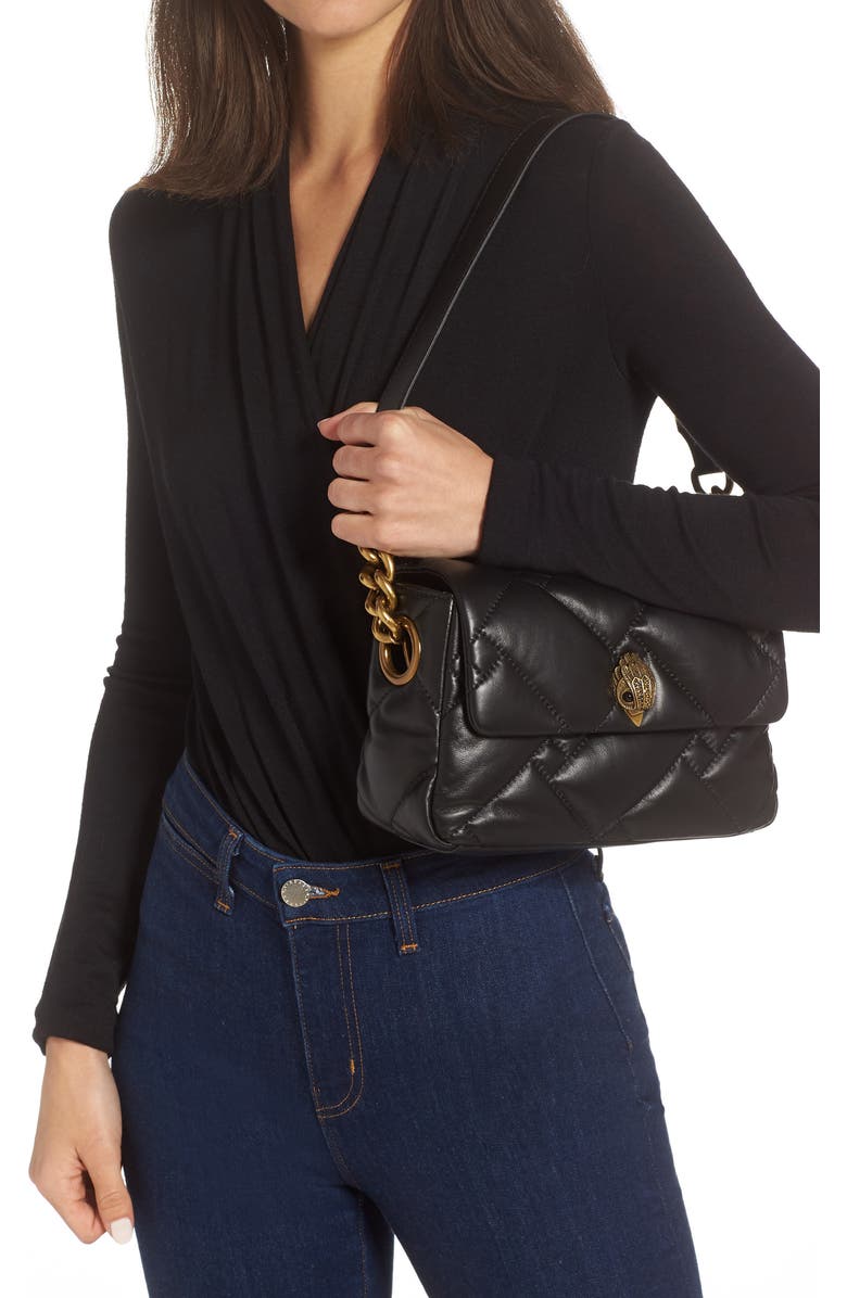 Kurt Geiger London Medium Kensington Soft Quilted Leather Shoulder Bag, Alternate, color,