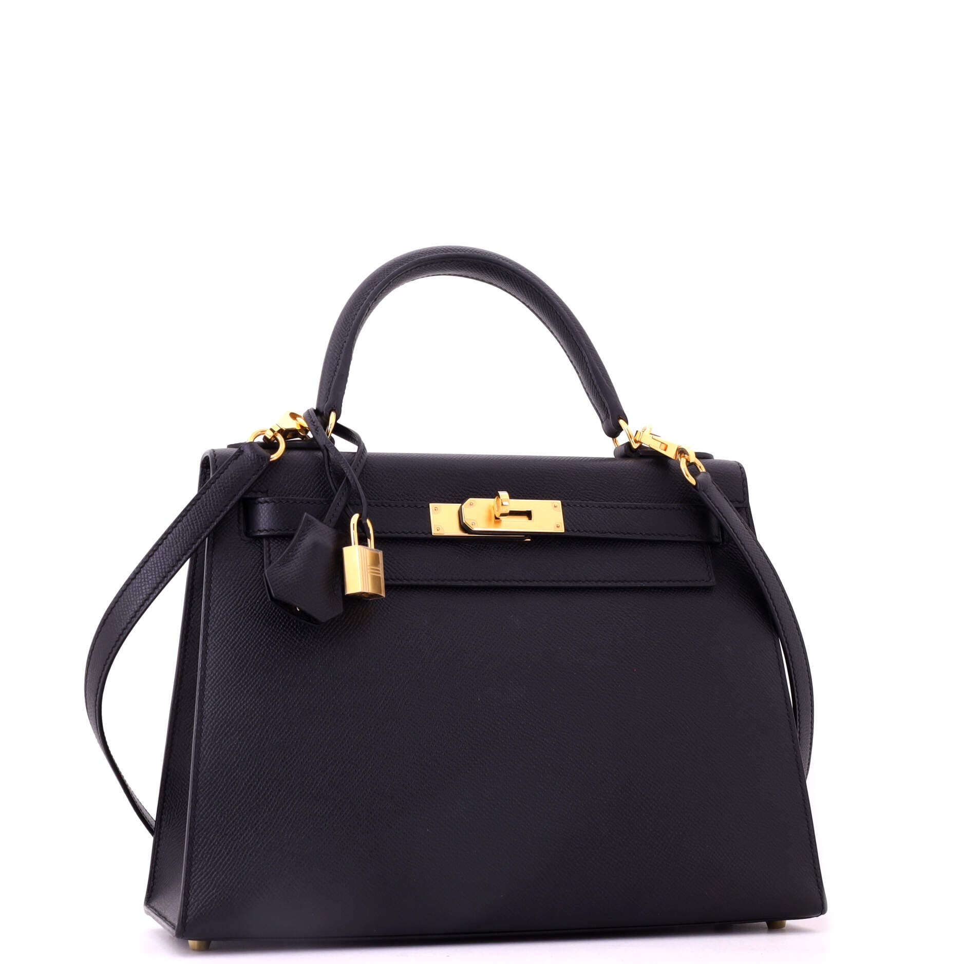 Kelly Handbag Black Epsom with Gold Hardware 28, Alternate, color, Black