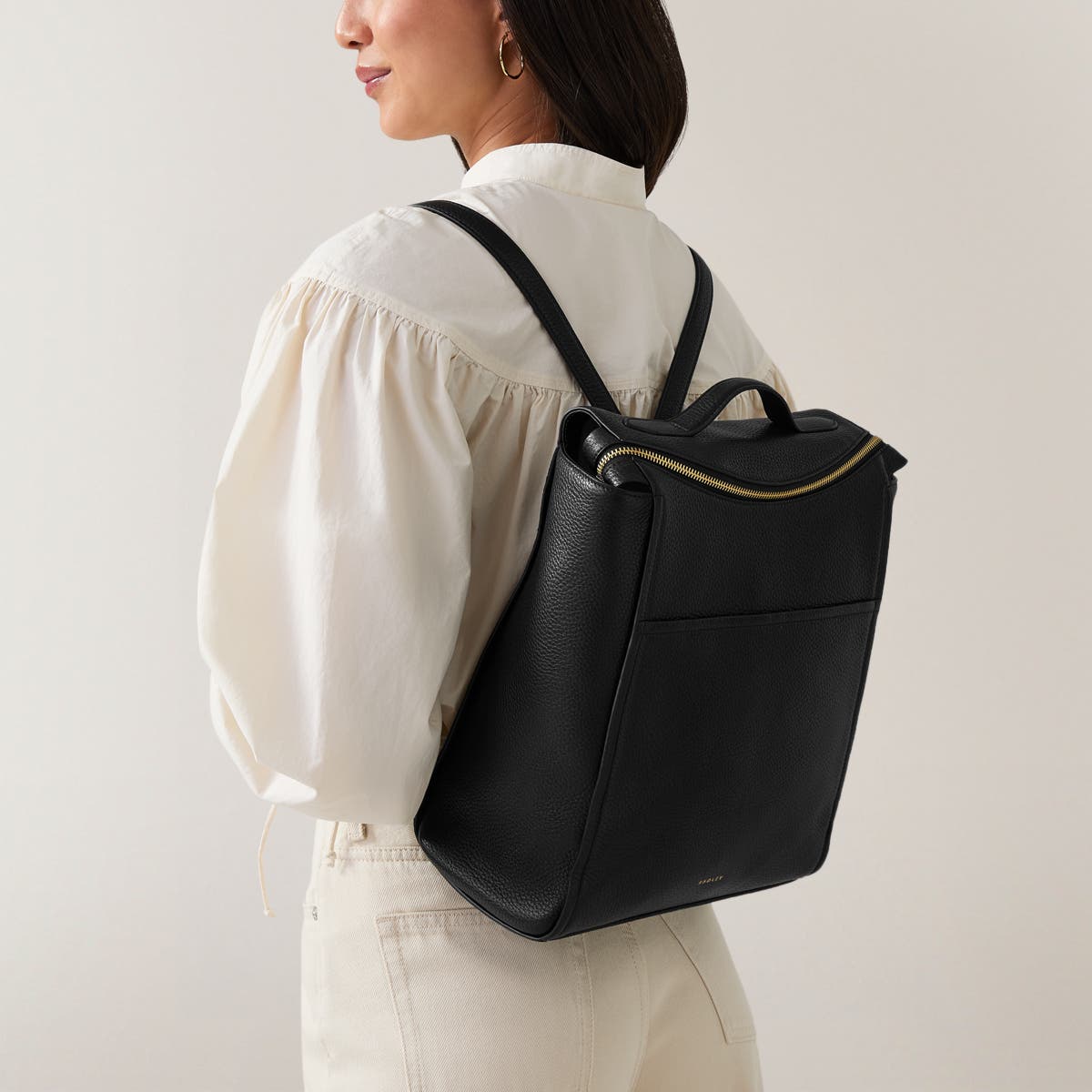 Radley Oak Street Medium Ziptop Backpack, Alternate, color, Black