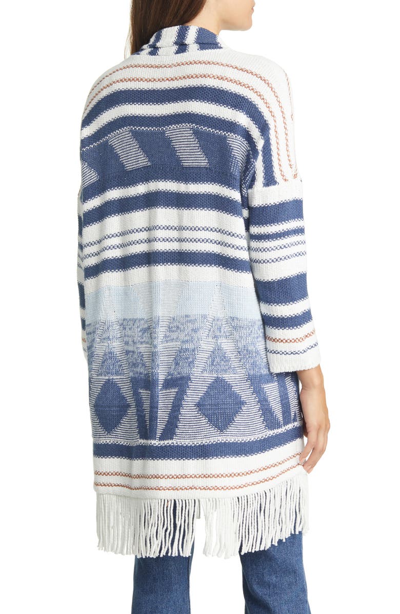 NIC+ZOE Rolling Clouds Fringe Cardigan, Alternate, color,