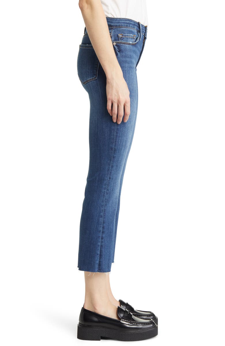 FRAME Le Crop Raw Hem Mini Boot Jeans, Alternate, color,