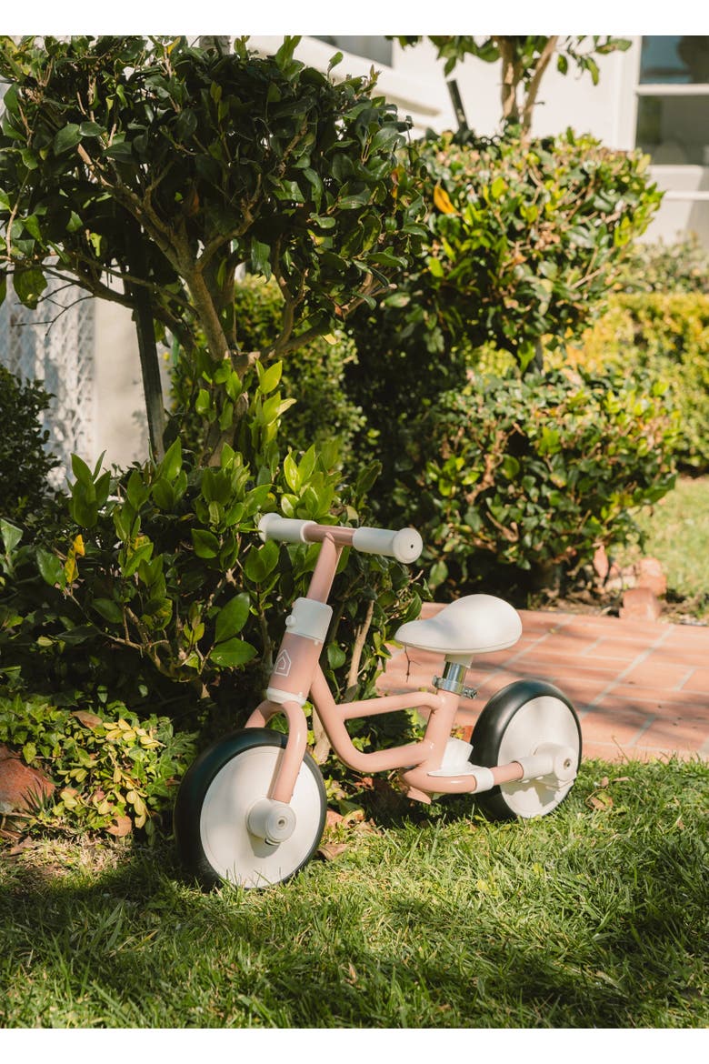 Tricycle with Push Handle & Training Wheels, Alternate, color, Petunia