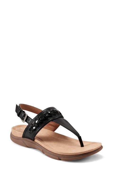 Easy spirit black sandals on sale