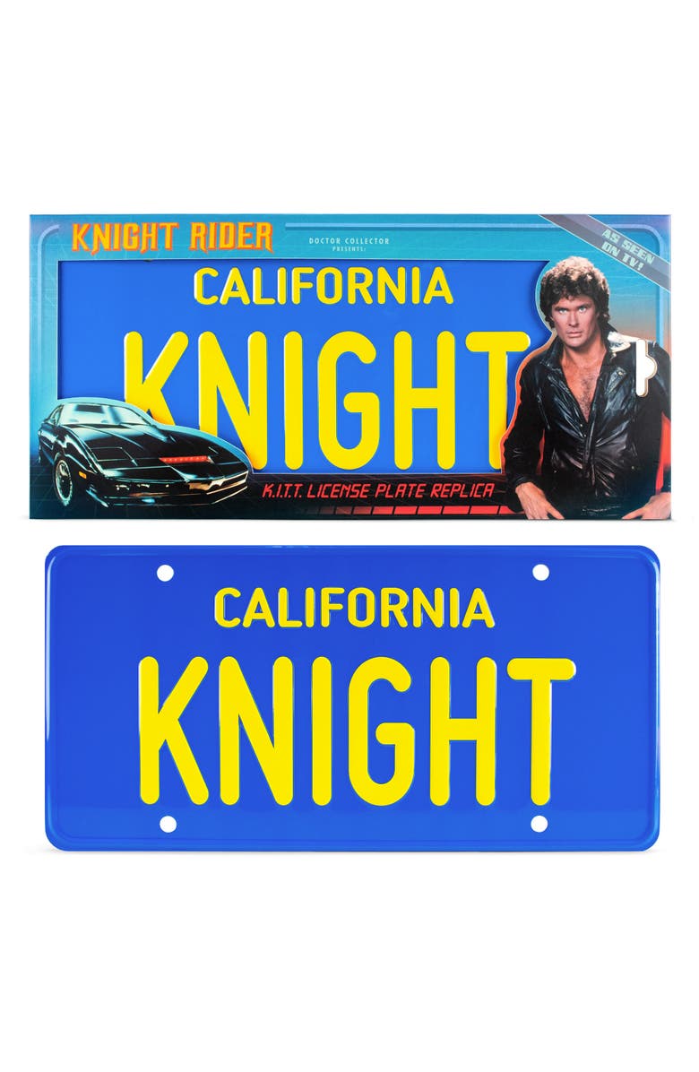 Doctor Collector Knight Rider License Plate, Alternate, color, Multicolored
