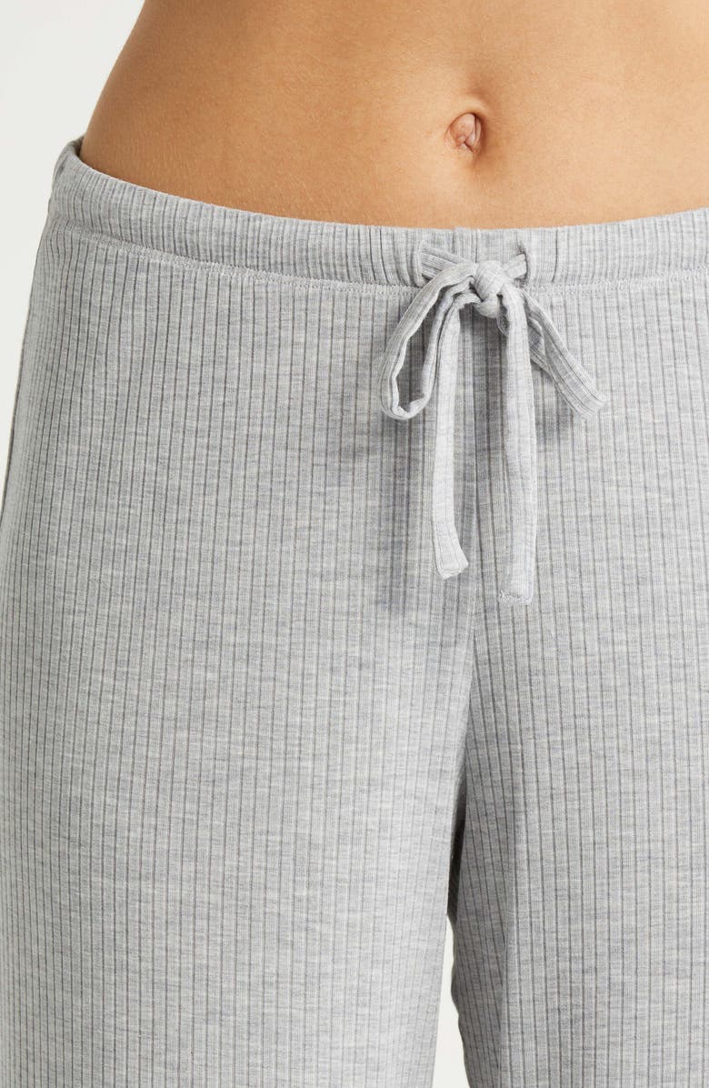 Nordstrom Moonlight Eco Easy Rib Pajamas, Alternate, color, Grey Heather